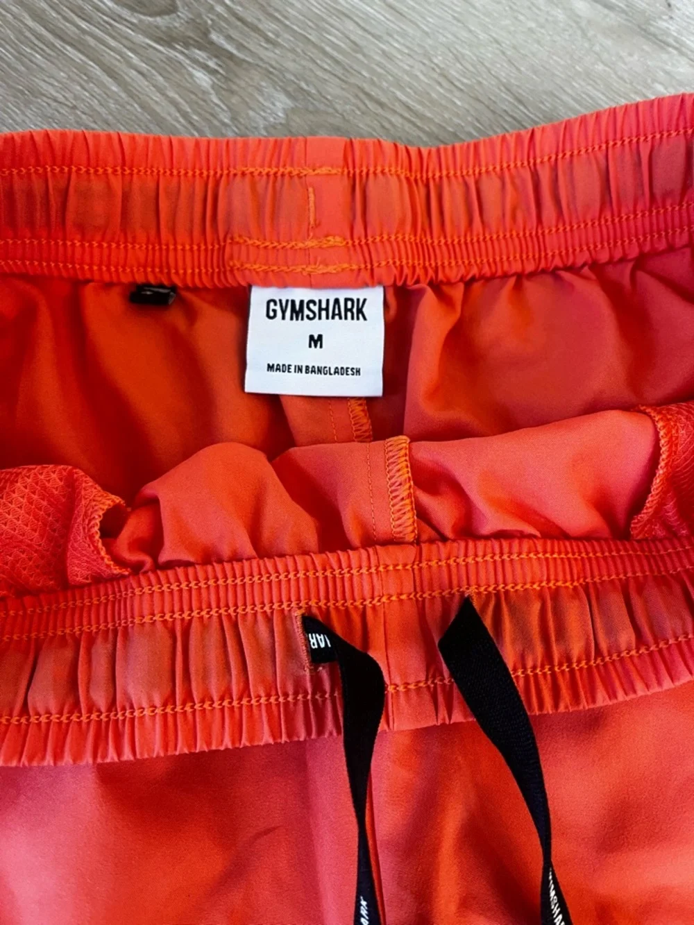 Gymshark Men's Coral-Red Athletic Shorts